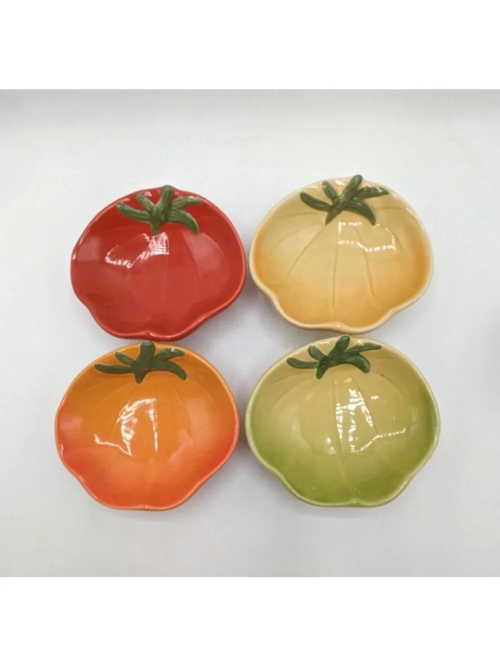 Set Of 4 Williams Sonoma Heirloom Tomato Ceramic Dipping Bowls 5